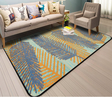 3D Colored Leaves WG011 Non Slip Rug Mat Mat AJ Creativity Home 