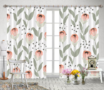 3D Flower Pattern 111107 Kashmira Jayaprakash Curtain Curtains Drapes