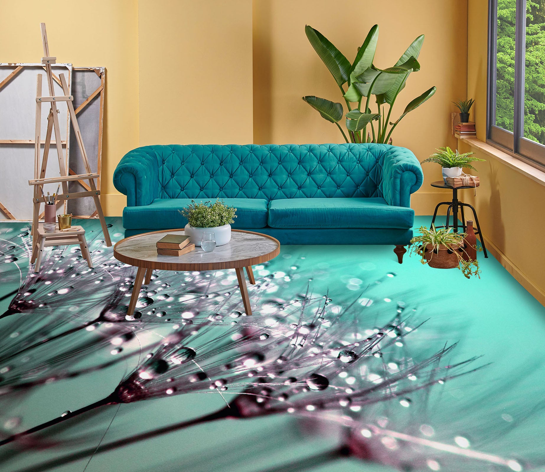 3D Water Drop Art 1284 Floor Mural  Wallpaper Murals Self-Adhesive Removable Print Epoxy