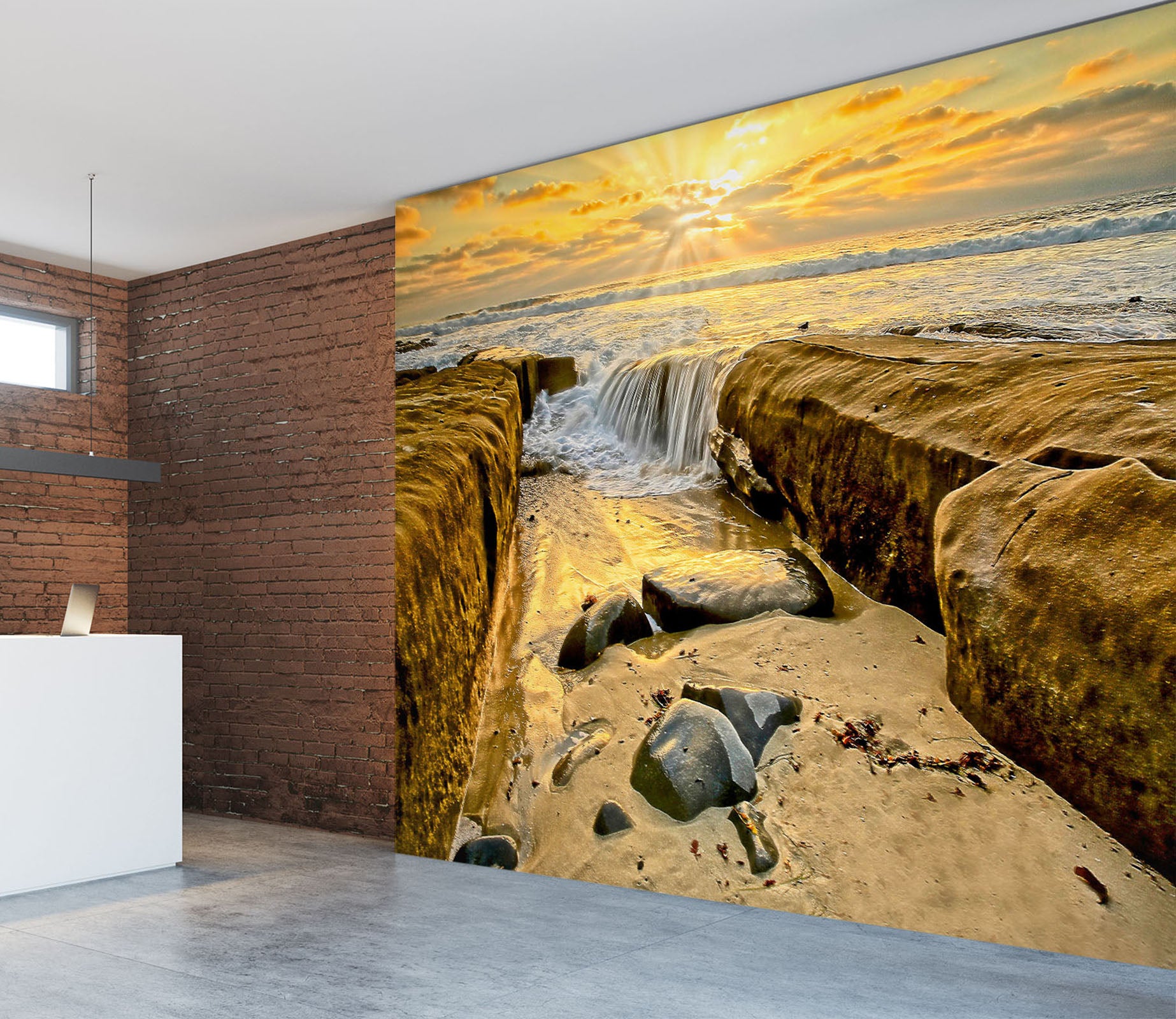 3D Stone Water 62080 Kathy Barefield Wall Mural Wall Murals