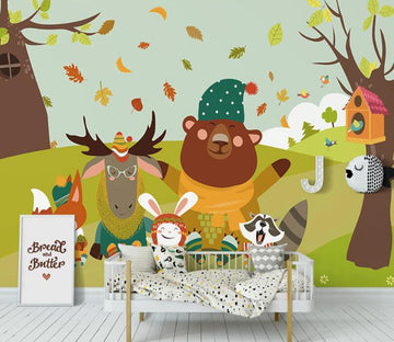 3D Bread Fall 1030 Wall Murals