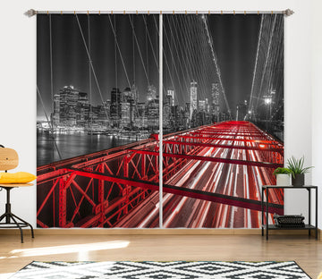 3D Steel Bridge 219 Assaf Frank Curtain Curtains Drapes