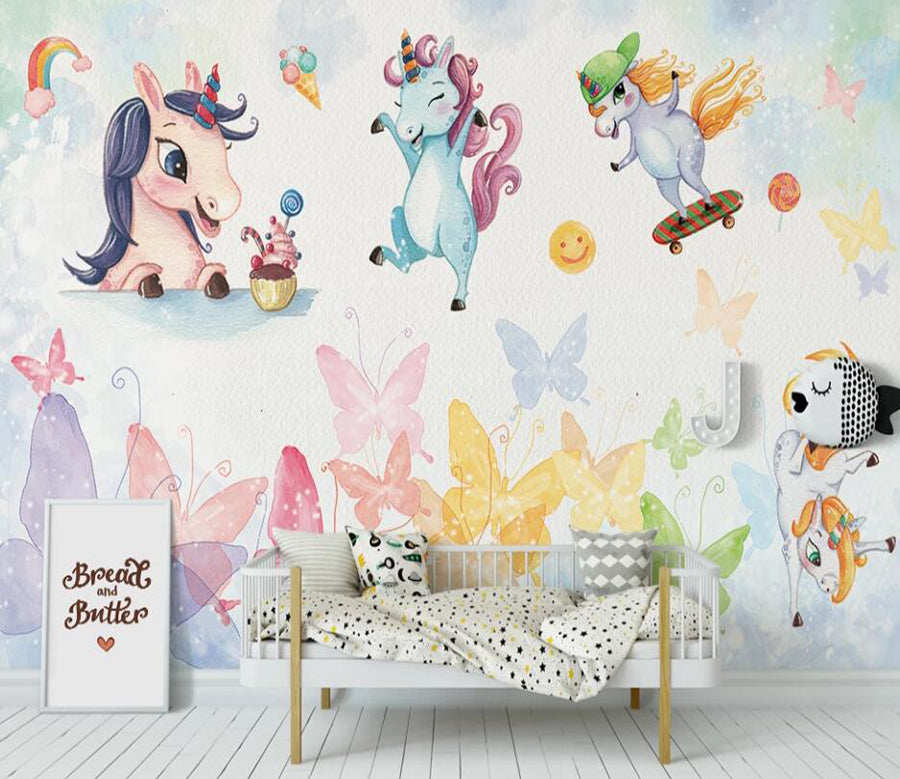 3D Vigorous Ponies 928 Wall Murals