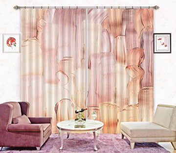 3D Pink Paint 181 Uta Naumann Curtain Curtains Drapes