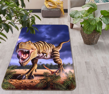 3D Brown Rex 1004 Jerry LoFaro Rug Non Slip Rug Mat