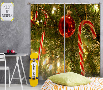 3D Candy Cane Pendant 53117 Christmas Curtains Drapes Xmas