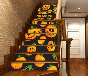 3D Fresh Pumpkins 651 Stair Risers