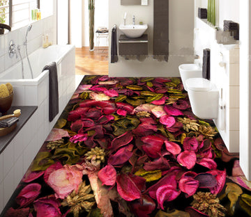 3D Falling Flowers 458 Floor Mural  Wallpaper Murals Rug & Mat Print Epoxy waterproof bath floor