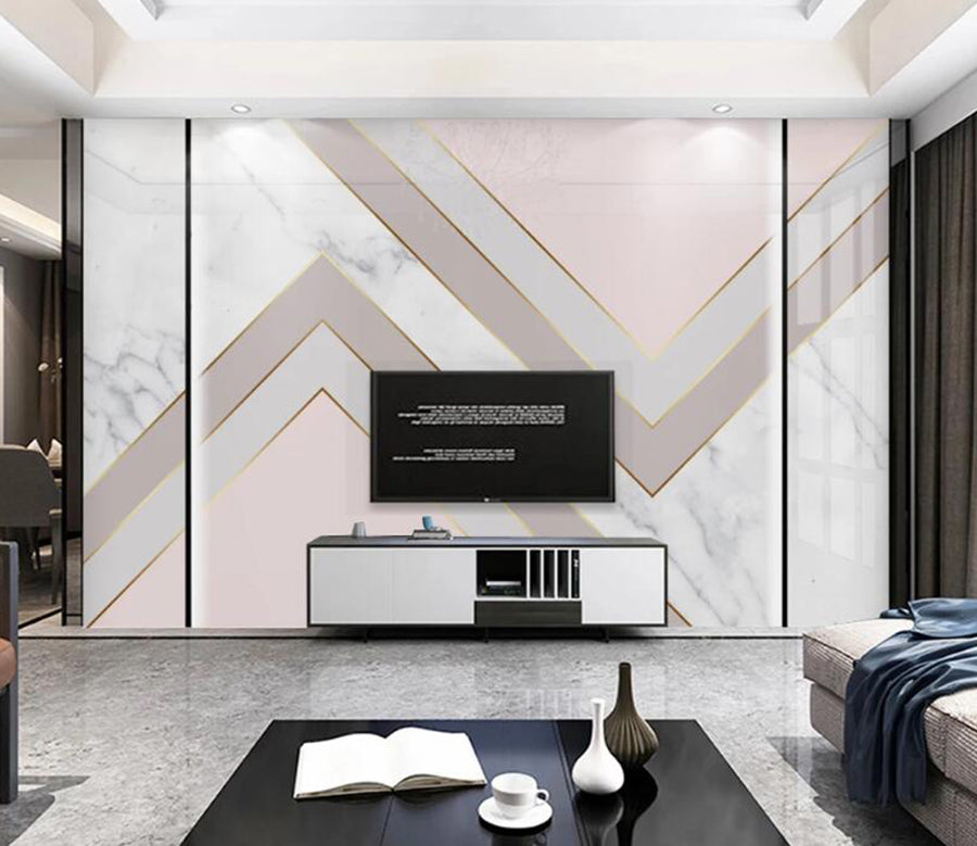 3D Elegant Layered Triangle 736 Wall Murals