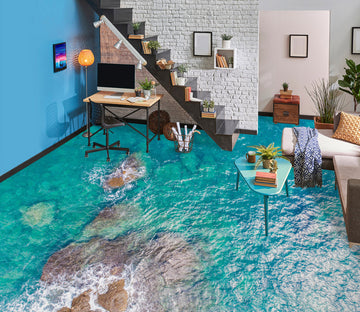 3D Cool And Clear Water 372 Floor Mural  Wallpaper Murals Rug & Mat Print Epoxy waterproof bath floor