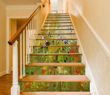 3D Grass Oil Painting 9067 Allan P. Friedlander Stair Risers