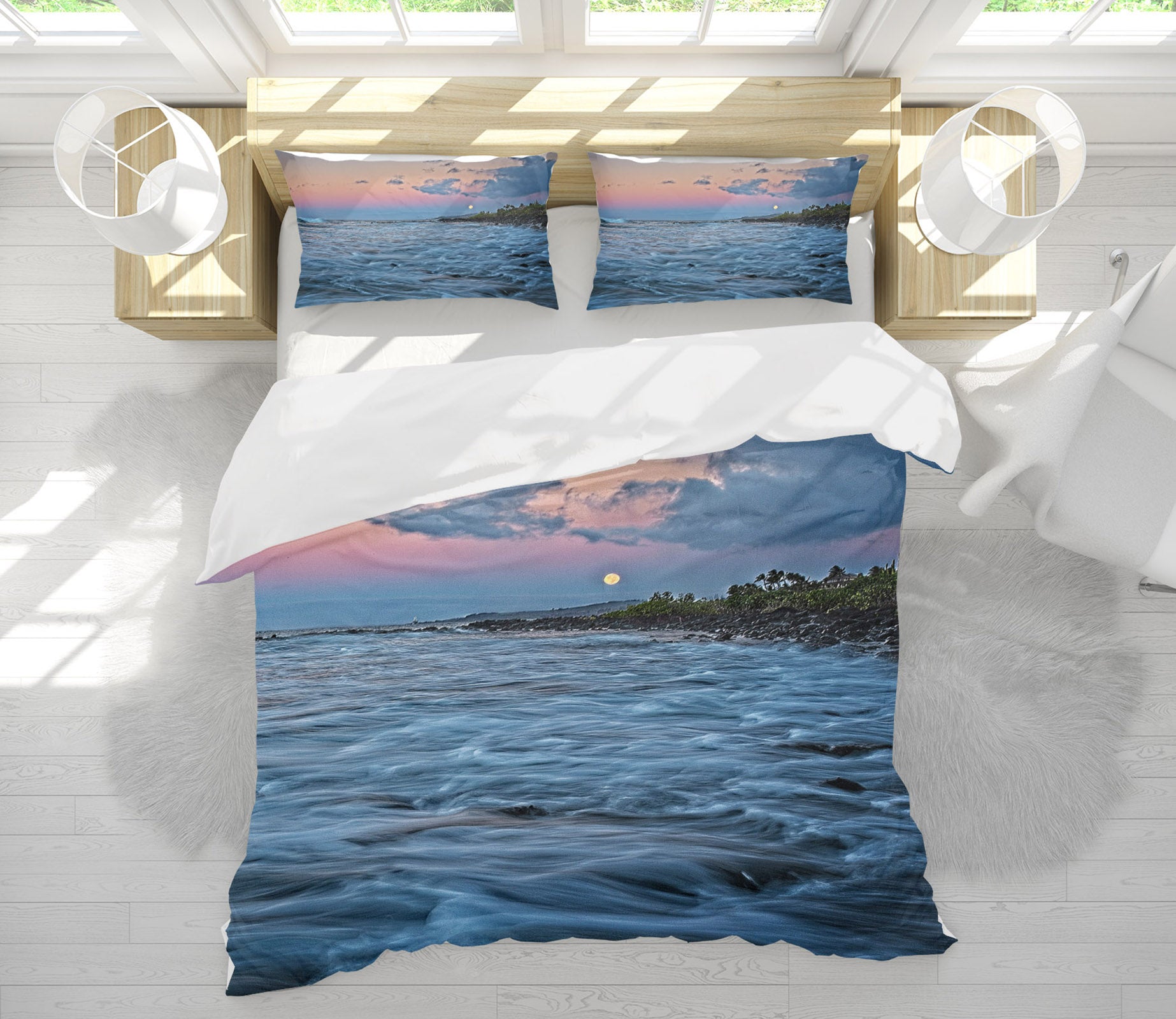 3D Sea Waves 62180 Kathy Barefield Bedding Bed Pillowcases Quilt