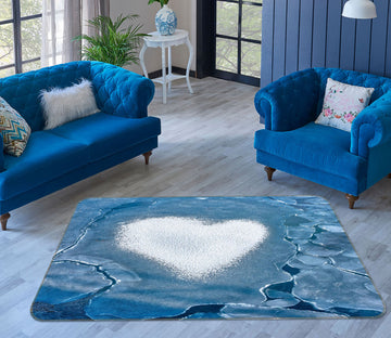 3D Heart 1124 Marco Carmassi Rug Non Slip Rug Mat