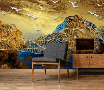 3D Golden Sky 795 Wall Murals