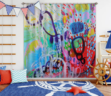3D Painted Graffiti 2354 Misako Chida Curtain Curtains Drapes