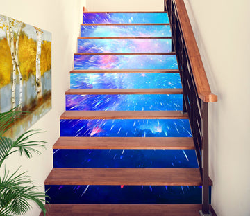 3D Dazzle Bloom 197 Stair Risers