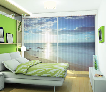 3D Sunny Sea 231 Assaf Frank Curtain Curtains Drapes