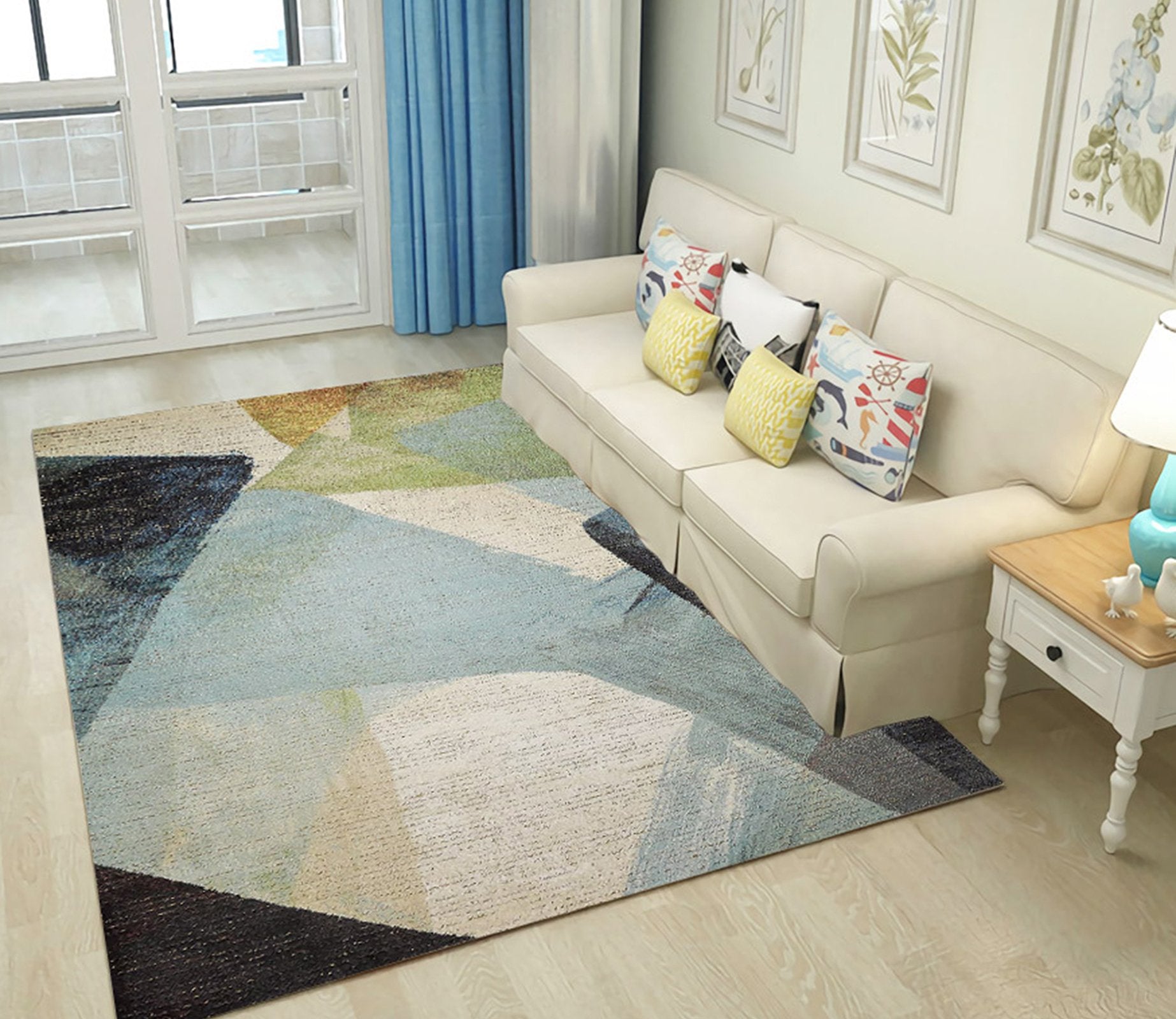 3D Color Inkjet WG187 Non Slip Rug Mat Mat AJ Creativity Home 