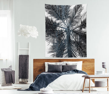 3D Black Coconut Tree 877 Boris Draschoff Tapestry Hanging Cloth Hang