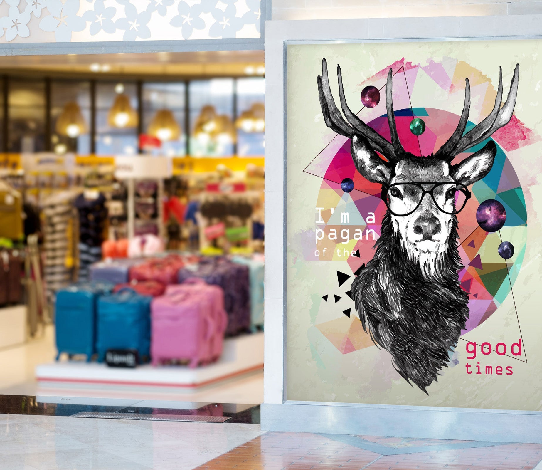 3D Goat Glasses 149 Wall Murals Wallpaper AJ Wallpaper 