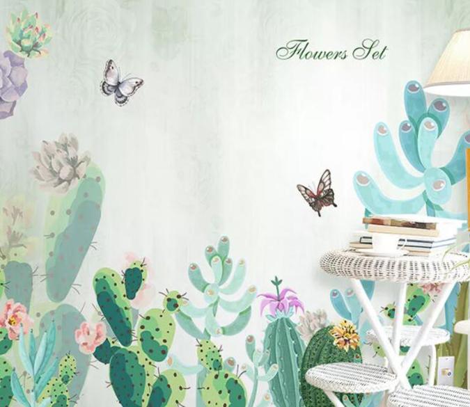 3D Color Plant 626 Wall Murals Wallpaper AJ Wallpaper 2 