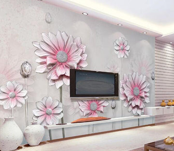 3D Pink Lotus WG75 Wall Murals Wallpaper AJ Wallpaper 2 