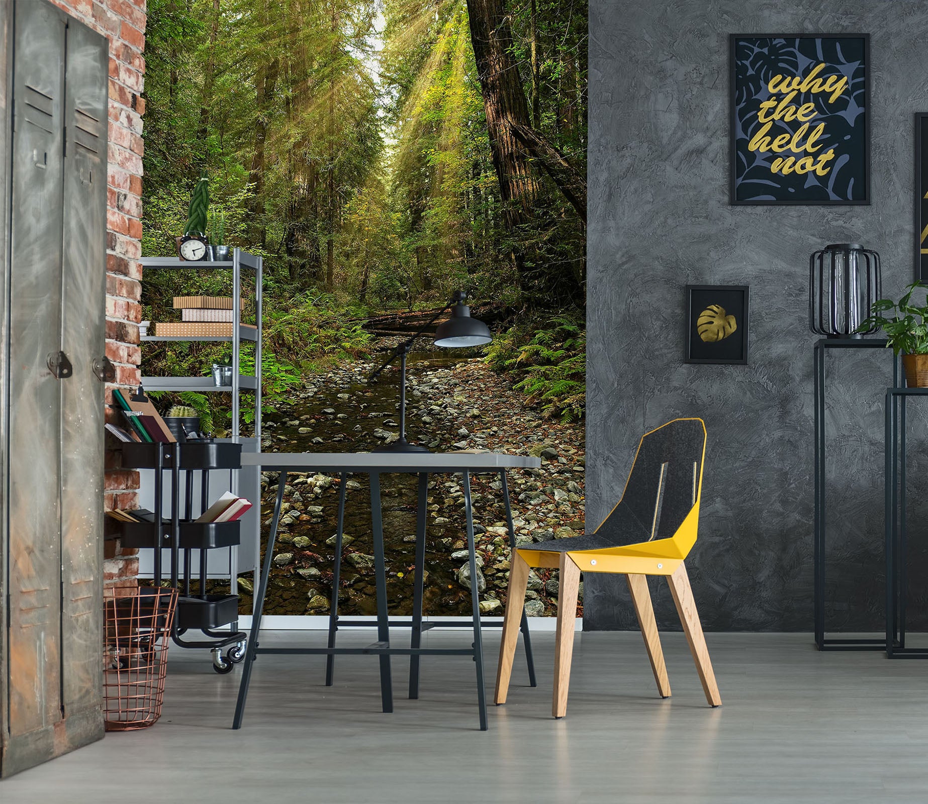 3D Forest Stream 62098 Kathy Barefield Wall Mural Wall Murals