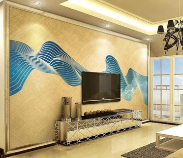 3D Blue Wave WG15 Wall Murals Wallpaper AJ Wallpaper 2 