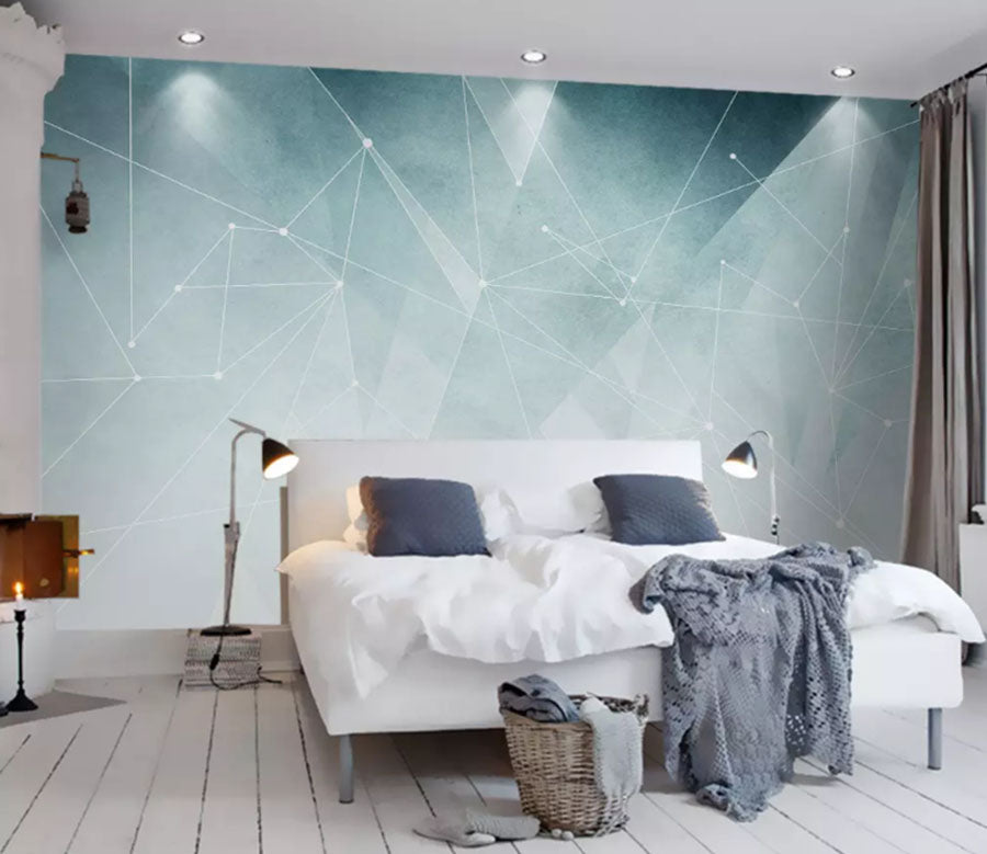 3D Green Geometry 2166 Wall Murals
