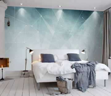 3D Green Geometry 2166 Wall Murals