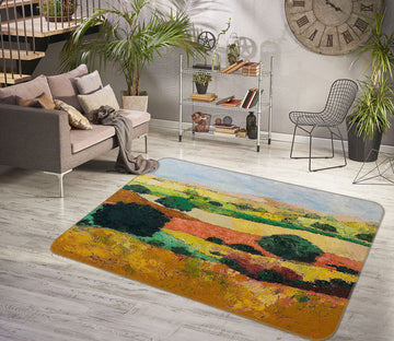 3D Colored Valley 1021 Allan P. Friedlander Rug Non Slip Rug Mat