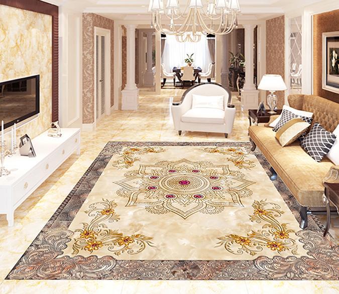 3D Marble Pattern WG190 Floor Mural Wallpaper AJ Wallpaper 2 