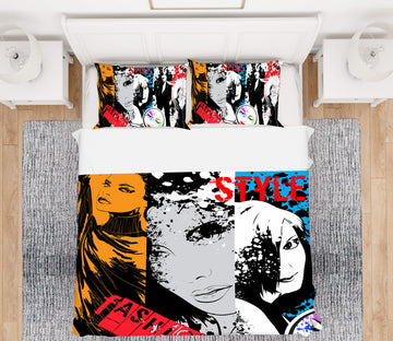 3D Poster Pattern Woman 059 Bed Pillowcases Quilt