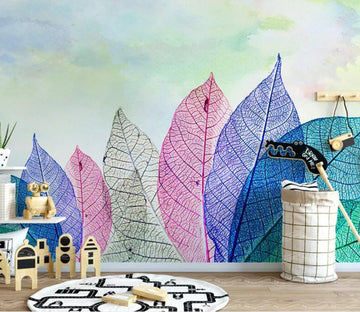 3D Colored Leaves WC20 Wall Murals Wallpaper AJ Wallpaper 2 