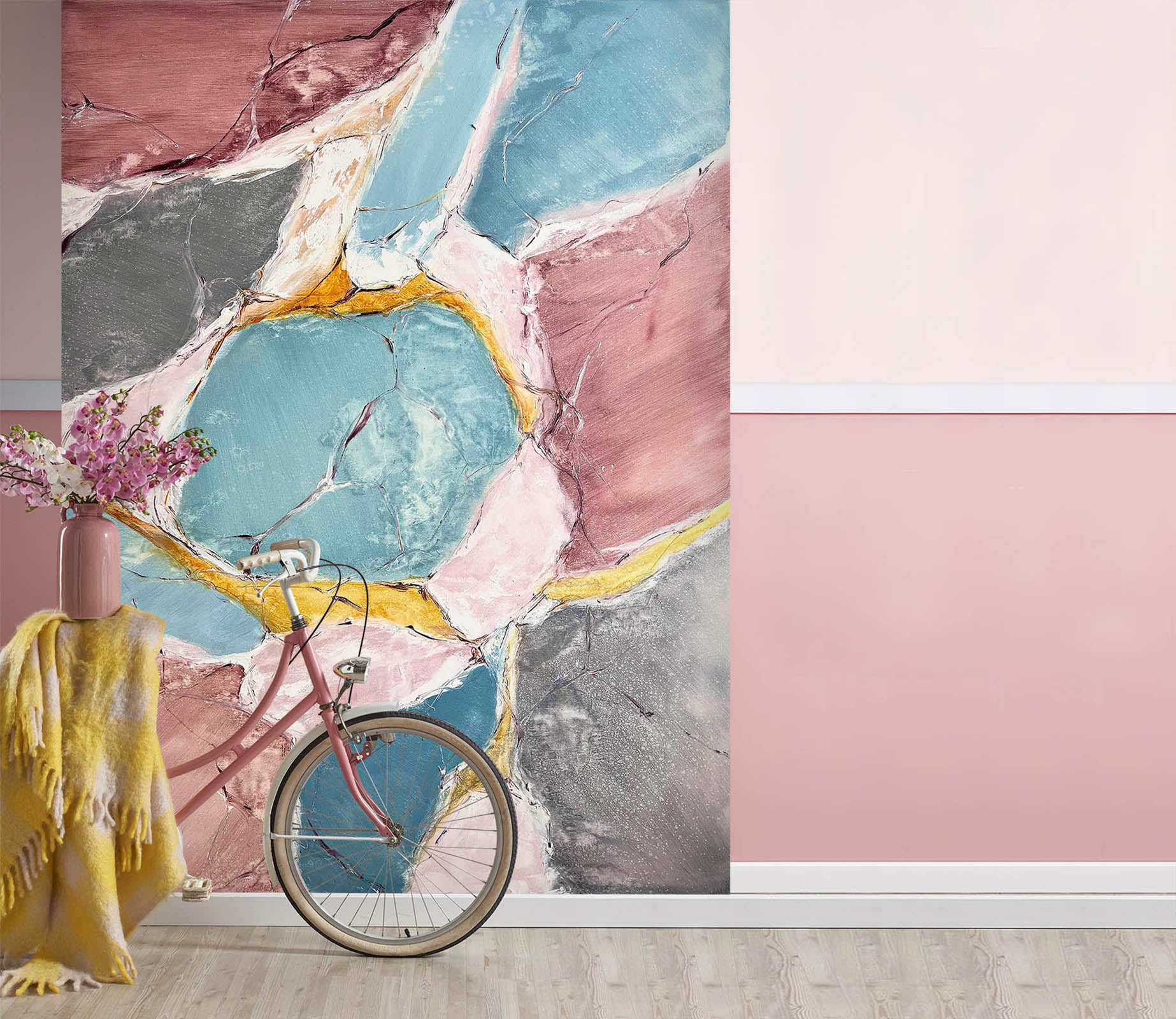 3D Colored Stone Texture 3124 Skromova Marina Wall Mural Wall Murals