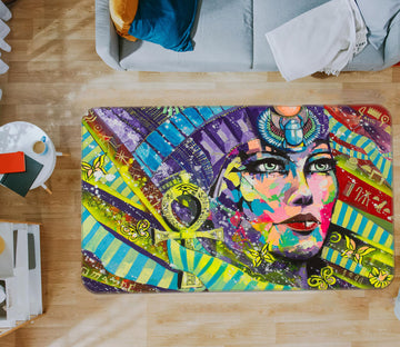 3D Oil Painting Woman 1016 Non Slip Rug Mat