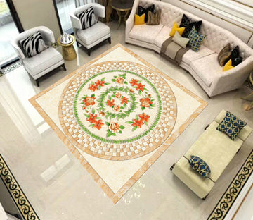 3D Red Flower WG510 Floor Mural Wallpaper AJ Wallpaper 2 