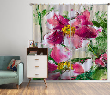 3D Flower Petals 370 Skromova Marina Curtain Curtains Drapes