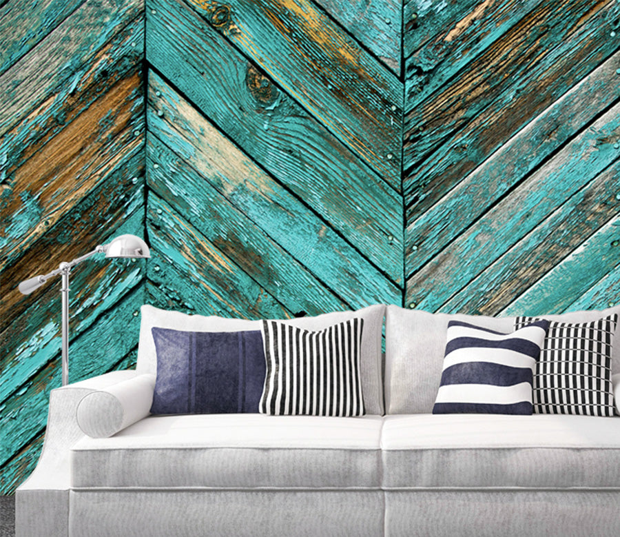 3D Blue Pattern WG227 Wall Murals