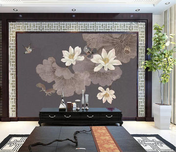 3D White Lotus WC42 Wall Murals Wallpaper AJ Wallpaper 2 