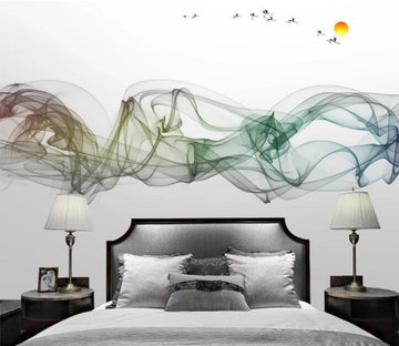 3D Green Gradient Ink WC875 Wall Murals