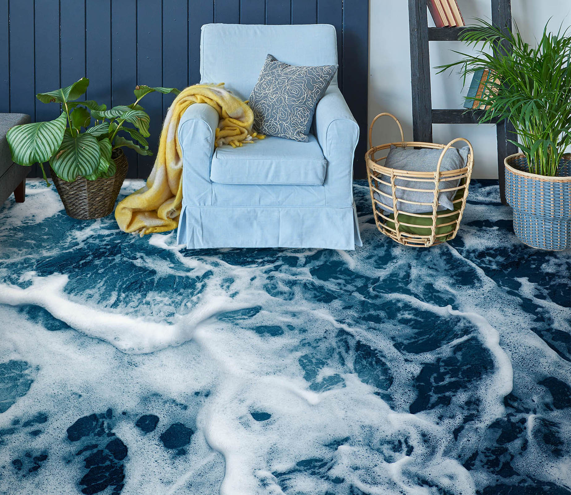 3D Ocean Wave Dream 333 Floor Mural  Wallpaper Murals Rug & Mat Print Epoxy waterproof bath floor