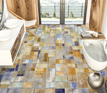3D Elegant Color Stitching 628 Floor Mural  Wallpaper Murals Rug & Mat Print Epoxy waterproof bath floor