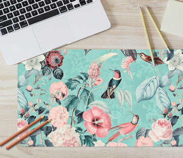 3D Light Pink Flowers 5225 Andrea Haase Desk Mat
