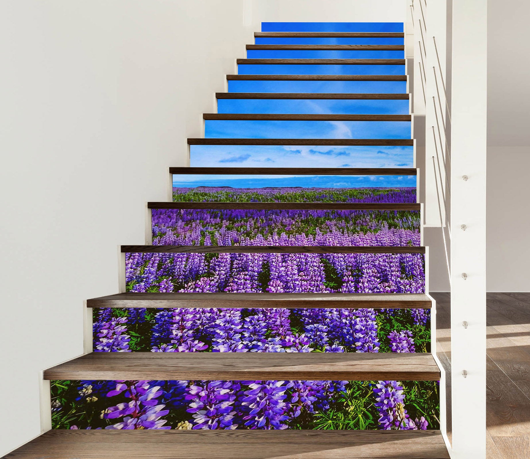 3D Lavender Of Memory 631 Stair Risers