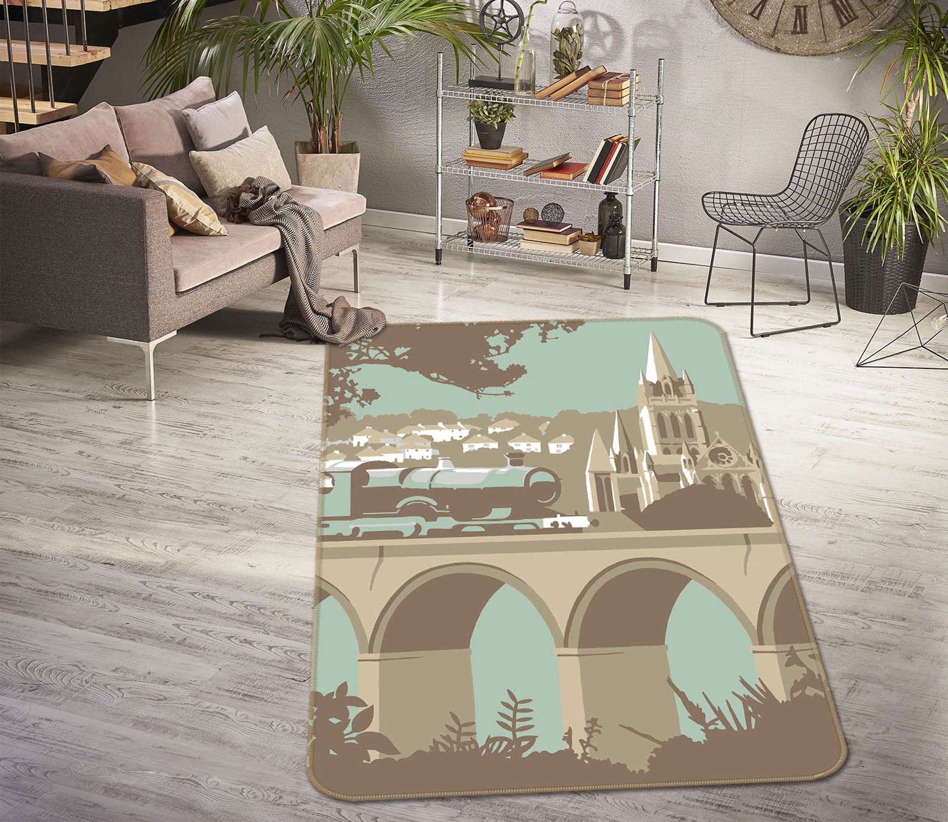 3D Truro 1161 Steve Read Rug Non Slip Rug Mat