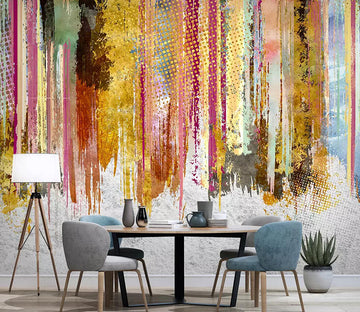 3D Color Vertical Bar WC652 Wall Murals