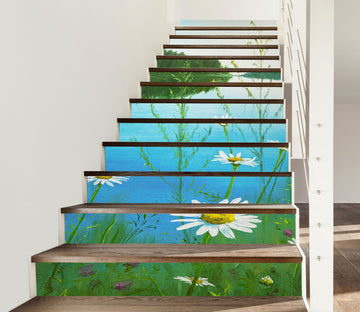 3D Riverside Daisy 8810 Marina Zotova Stair Risers