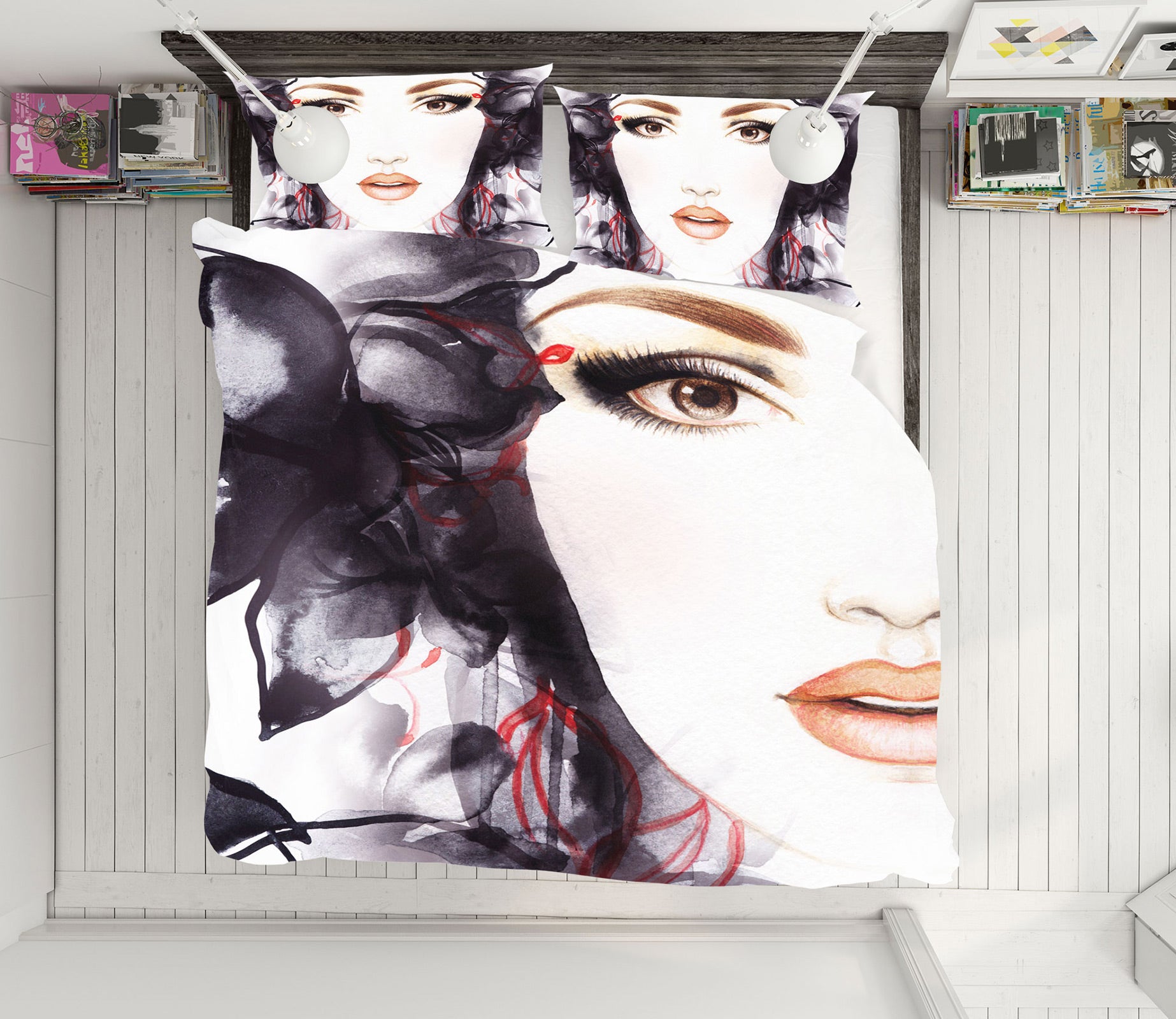 3D Model Woman 022 Bed Pillowcases Quilt