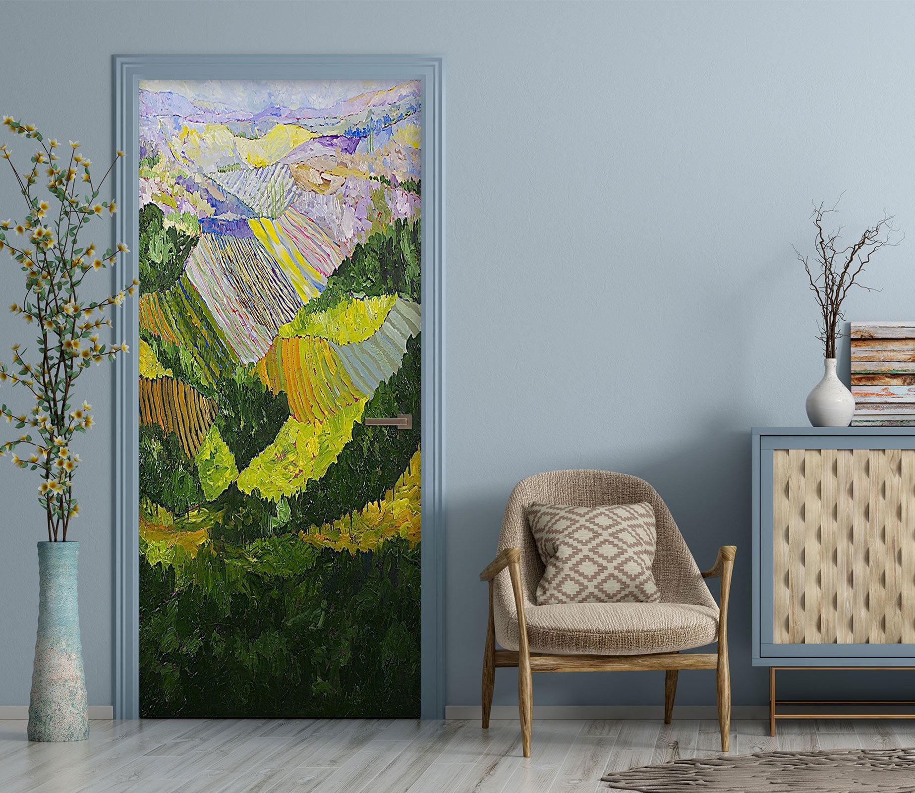 3D Woods Mountains 92100 Allan P. Friedlander Door Mural